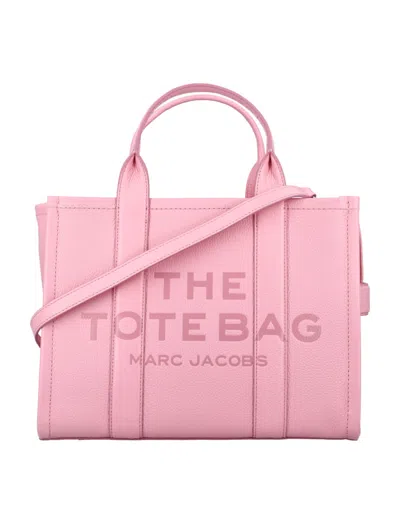 MARC JACOBS WOMEN LIGHT PINK THE LEATHER MEDIUM TOTE, ONESIZE LUXURY TOTES FOR WOMEN DARVEYS