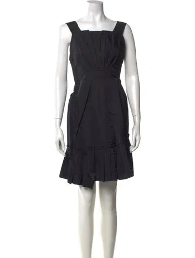 Pre-owned Marc Jacobs Linen Mini Dress In Black