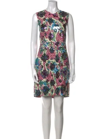 Pre-owned Marc Jacobs Linen Mini Dress In Neutral