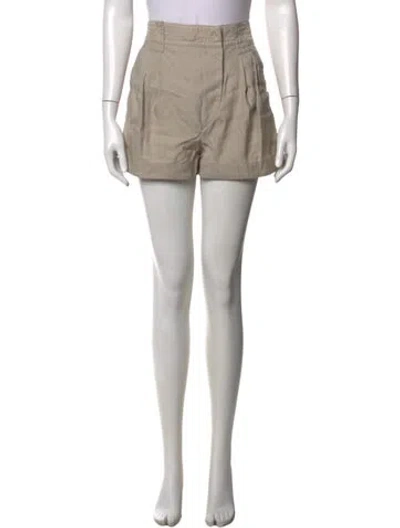 Pre-owned Marc Jacobs Linen Mini Shorts In Neutrals