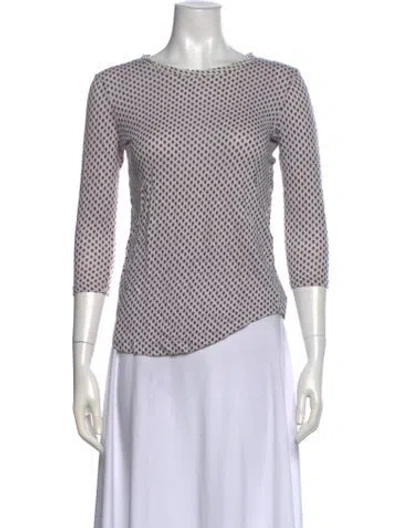 Pre-owned Marc Jacobs Linen Printed Top In Multi