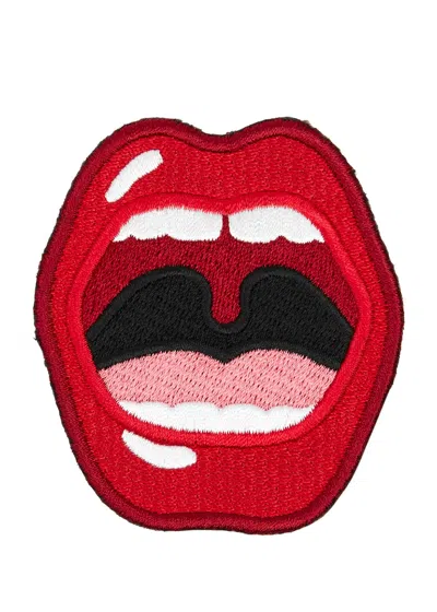 Marc Jacobs Lips Patch In Red