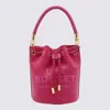 MARC JACOBS MARC JACOBS LIPSTICK PINK LEATHER THE BUCKET BAG