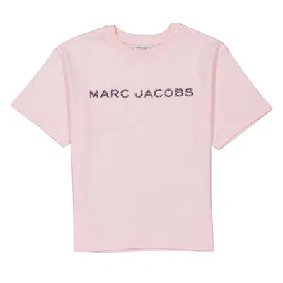 Marc Jacobs Little  Classic Cut Short Sleeve T-shirt In Pink