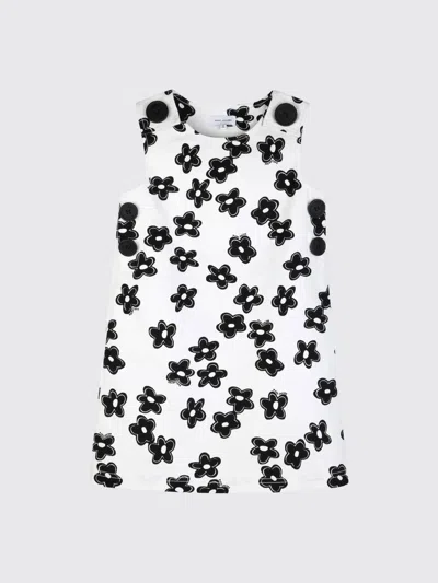 Marc Jacobs Kids' Floral-print Button-detail Dress In White