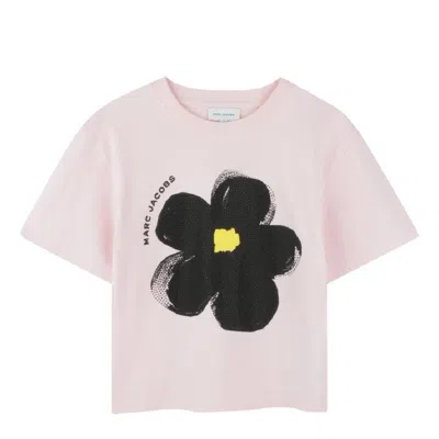 Marc Jacobs Little  Floral-print Cotton T-shirt In Pink