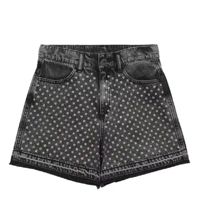Marc Jacobs Little  Girls Black Denim Diamante Shorts