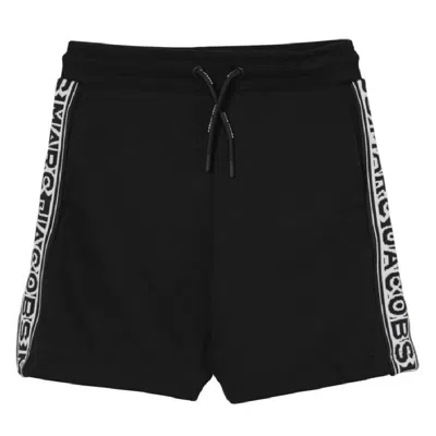 Marc Jacobs Little  Kids Black Logo Organic Cotton Shorts