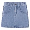 Marc Jacobs Little  Rhinestone Denim Skirt In Blue