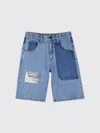Marc Jacobs Patchwork Denim Shorts In Blue