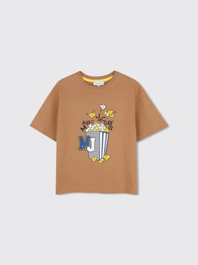 Marc Jacobs Little  T-shirt Kids Color Beige In Brown