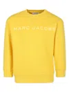 Marc Jacobs Yellow Sweatshirt For Kids With Logo In Yellow