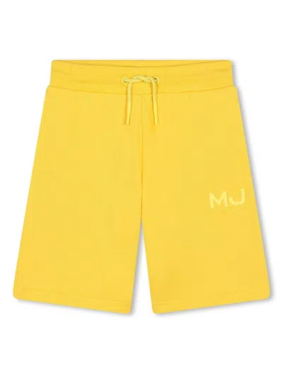 Marc Jacobs Kids' Logo-appliquéd Bermuda Shorts In Yellow