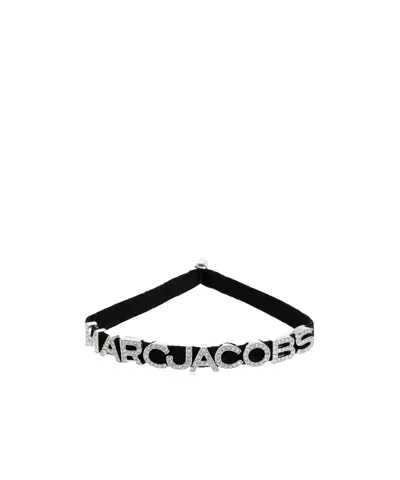 Marc Jacobs Logo Bracelet In Black