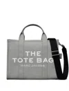 Marc Jacobs Logo Canvas Medium Bag In Gray