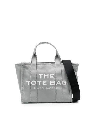Marc Jacobs Logo Canvas Mini Bag In Gray