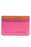 Marc Jacobs Logo Card Case In Pink