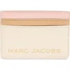 Marc Jacobs Logo Card Case In Marshmallow Multi