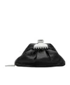 Marc Jacobs Black Claw Clip Medium Clutch In Black