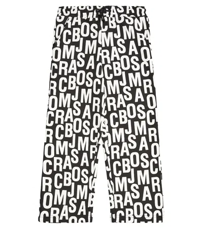 Marc Jacobs Kids' Jogginghose Aus Einem Baumwollgemisch In Black