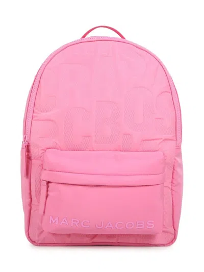 Marc Jacobs Kids' Logo-debossed Backpack In Pink