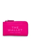 Marc Jacobs Logo-debossed Leather Wallet In Pink