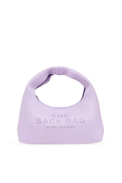 Marc Jacobs Logo Debossed Mini Top Handle Bag In Purple