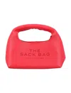 Marc Jacobs Logo Debossed Mini Top Handle Bag In True Red