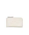Marc Jacobs The Leather Top Zip Multi Wallet In White