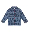 Marc Jacobs Logo-print Denim Jacket In Denim Blue