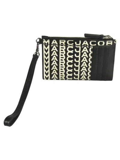 Marc Jacobs Logo Detail Card Holder In Black