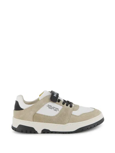 Marc Jacobs Kids' Logo-detail Sneakers In Neutral