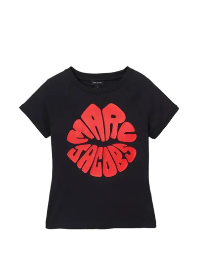 Marc Jacobs Logo-detail T-shirt In Black
