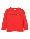 Marc Jacobs Logo-embellished Long-sleeve Top In Red