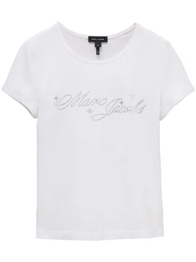 Marc Jacobs Logo-embellished T-shirt In White
