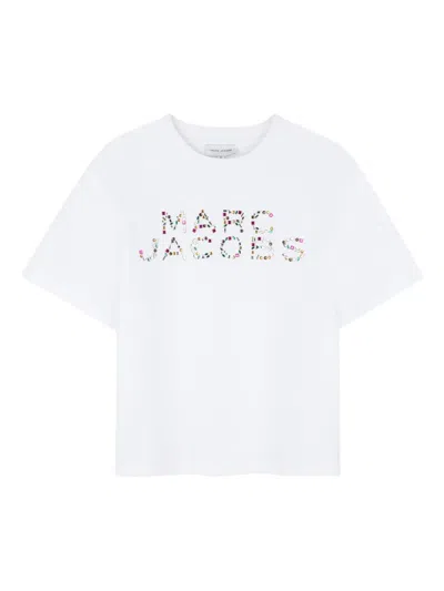 Marc Jacobs Kids' Logo-embellished T-shirt In White