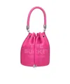 Marc Jacobs Pink 'the Leather Bucket' Bag In Pink