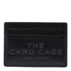 Marc Jacobs The Card Case Grained Leather Card Holder In Black