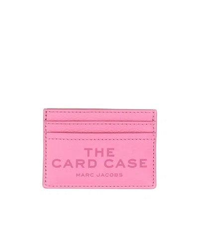 Marc Jacobs Logo Embossed Cardholder In Pink