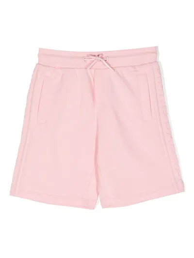 Marc Jacobs Kids' Logo-embossed Drawstring Shorts In Pink