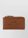 Marc Jacobs Logo Embossed Leather Wallet With Zip