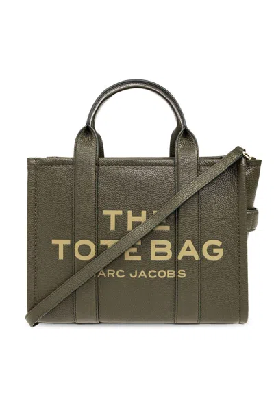Marc Jacobs Logo-embossed Medium Tote Bag In Forest
