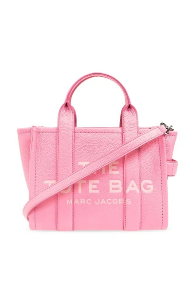 Marc Jacobs Logo Embossed Mini Tote Bag In Pink