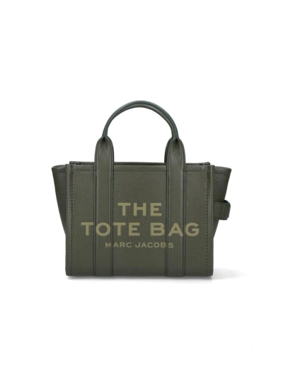 Marc Jacobs Logo Embossed Small Tote Bag In Green