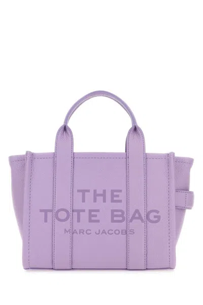 Marc Jacobs Logo Embossed Small Tote Bag In Purple