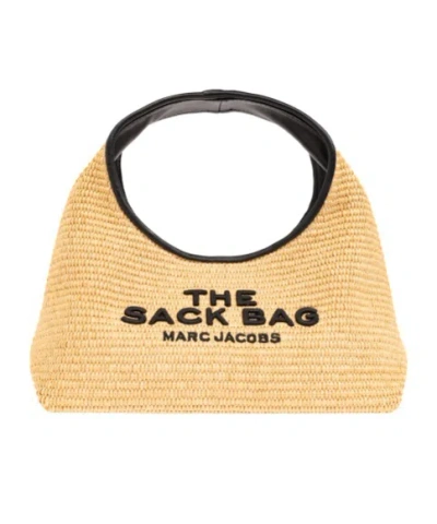 Marc Jacobs Logo Handbag In Beige