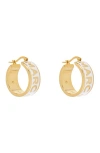Marc Jacobs Logo Hoop Earrings