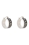 Marc Jacobs Logo Hoop Earrings