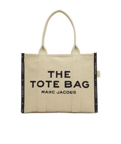 Marc Jacobs The Jacquard Traveler Warm Sand Tote Bag In Beige Fabric