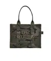 Marc Jacobs Camouflage Jacquard Medium Tote With Versatile Carrying Options In Black